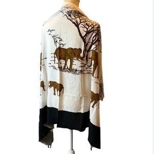AFRO DANISH COLLECTIONS Beach Kanga Design 3 - Elephants